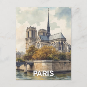 Cartão Postal Paris Notre Dame