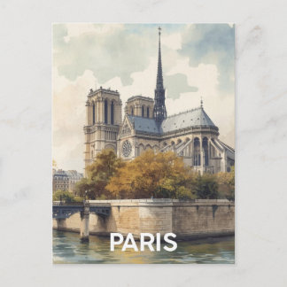 Cartão Postal Paris Notre Dame