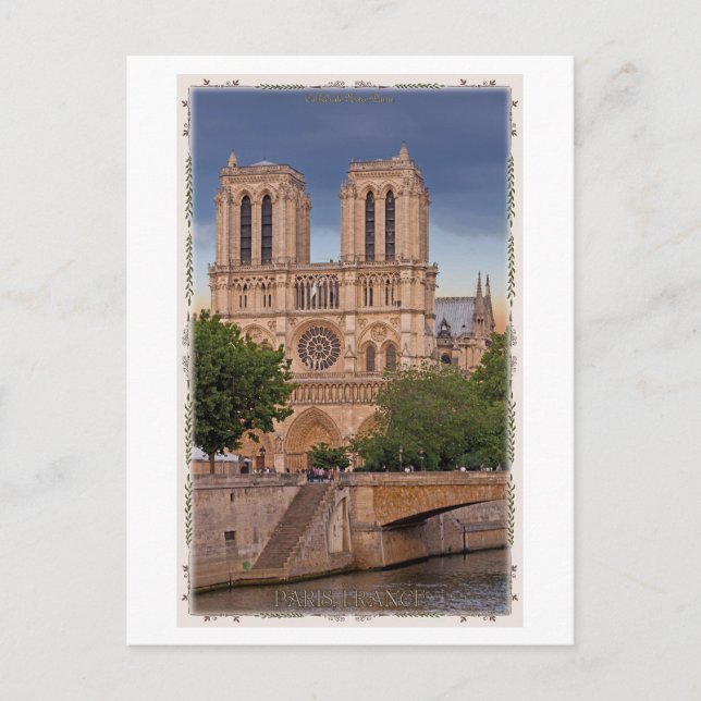Cartão Postal Paris - Notre Dame (Frente)