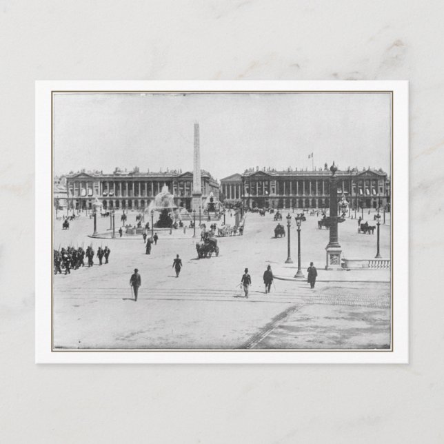 Cartão Postal Paris, Place de la Concorde Postcard (Frente)