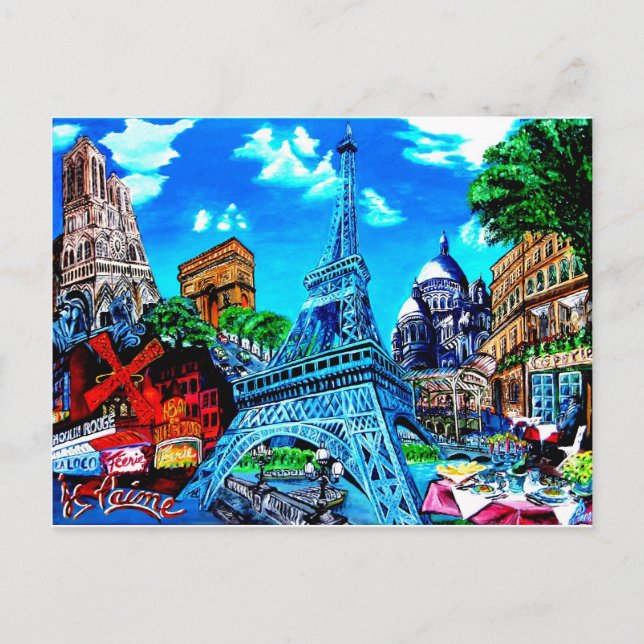 Cartão Postal Paris Postkarte (Frente)