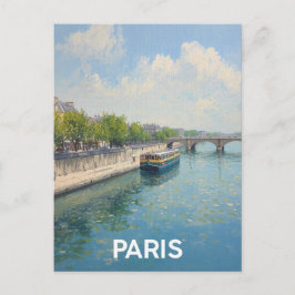 Cartão Postal Paris Sena