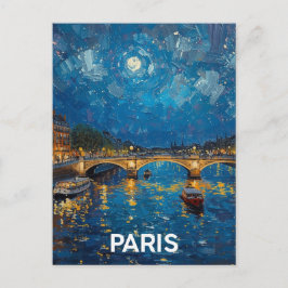 Cartão Postal Paris Sena