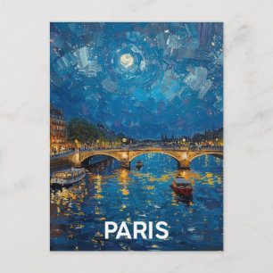 Cartão Postal Paris Sena