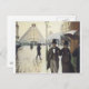 Cartão Postal Paris Street, Rainy Day, por Caillebotte (Frente/Verso)