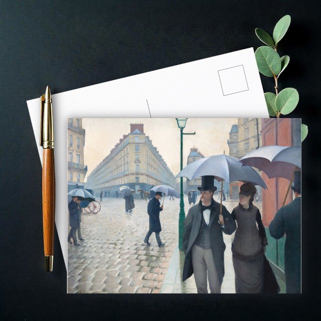 Cartão Postal Paris Street; Rainy Day por G. Caillebotte, Arte (Criador carregado)