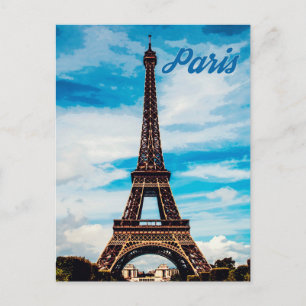 Cartão Postal Paris, Torre Eiffel, França