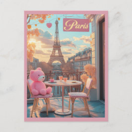 Cartão Postal Paris - Viagem da Torre Eiffel