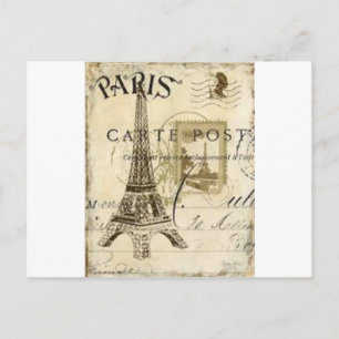 Cartão Postal Paris Vintage