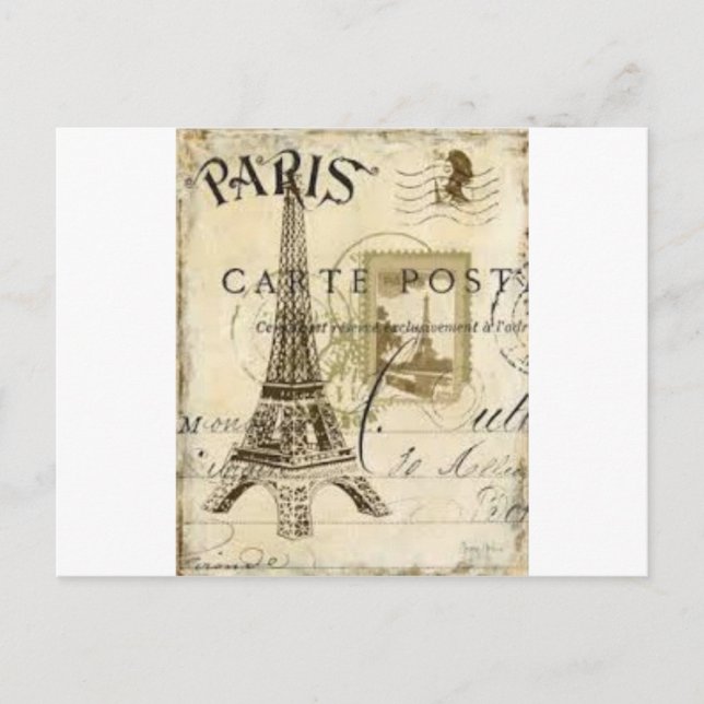 Cartão Postal Paris Vintage (Frente)