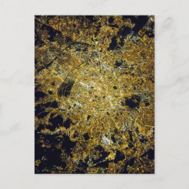 Cartão Postal Paris vue du ciel la nuit