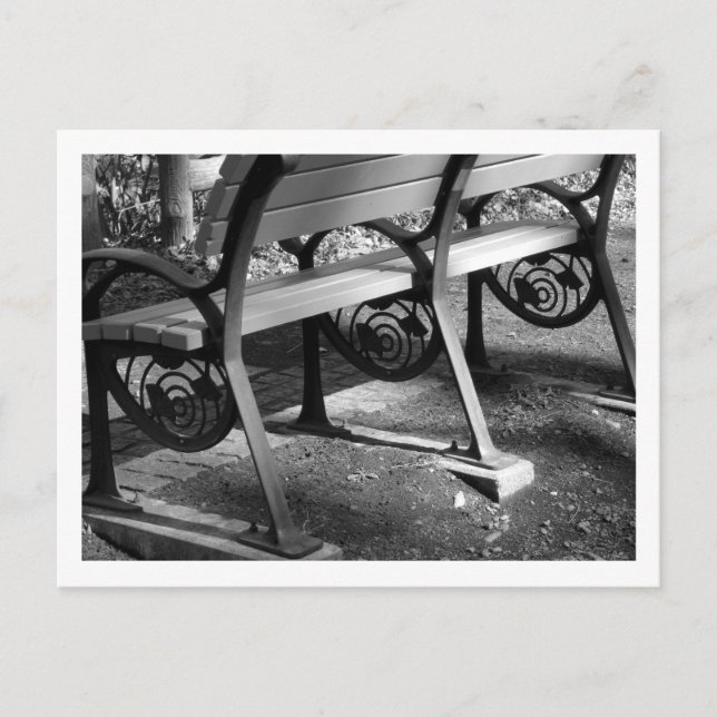 Cartão Postal Park Bench com Design de Ginkgo: Tóquio (Frente)