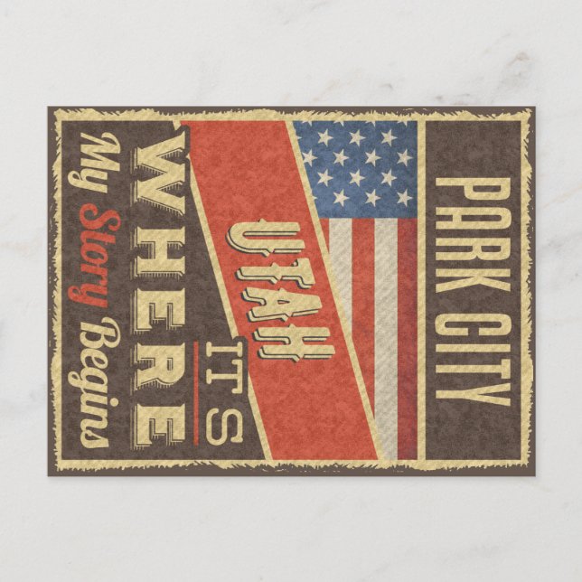 Cartão Postal Park City Utah (Frente)