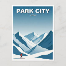 Park City Utah Skiing Skier Viagem