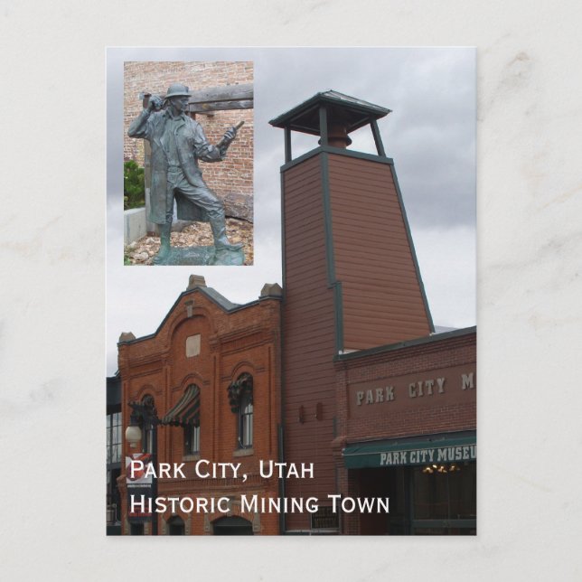 Cartão postal Park City Utah Souvenier (Frente)