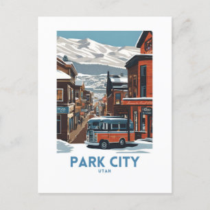 Cartão Postal Park City Viagem Art