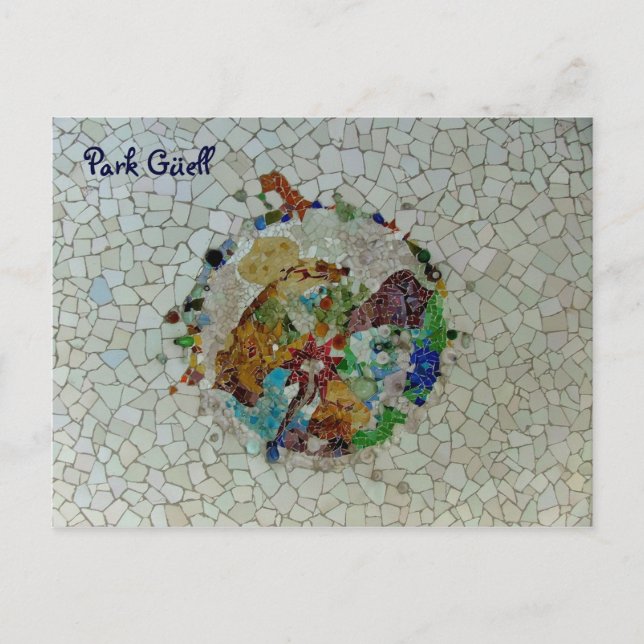 Cartão Postal Park Güell (Frente)