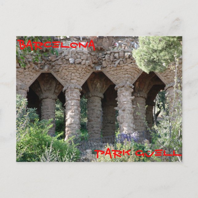 Cartão Postal Park Guell Barcelona (Frente)