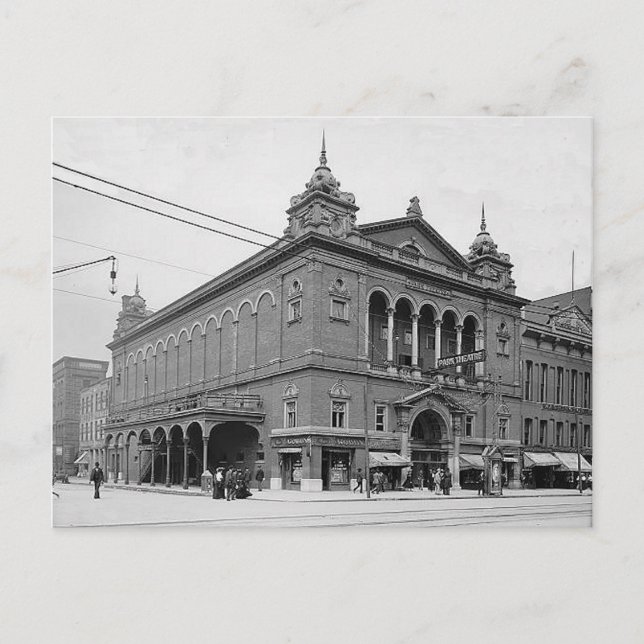 Cartão Postal Park Theater Indianapolis Indiana 1902 (Frente)