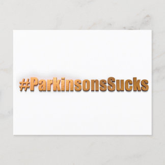 Cartão Postal Parkinsons suja hashtag