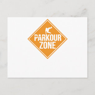 Cartão Postal Parkour fugitivo de esportes radicais sem sucesso