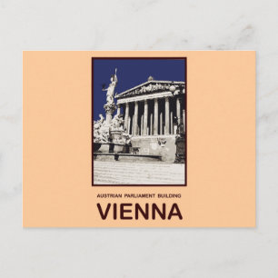 Cartão Postal Parlamento austríaco Edifício Viena