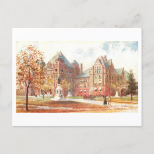 Cartão Postal Parlamento Building Toronto Canada Vintage