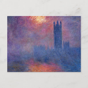 Cartão Postal Parlamento - Claude Monet