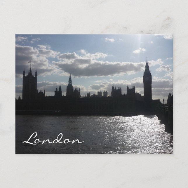 Cartão Postal parlamento da inglaterra sun (Frente)