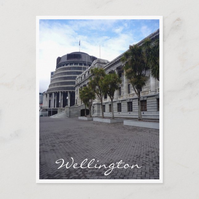 Cartão Postal parlamento nz wellington (Frente)