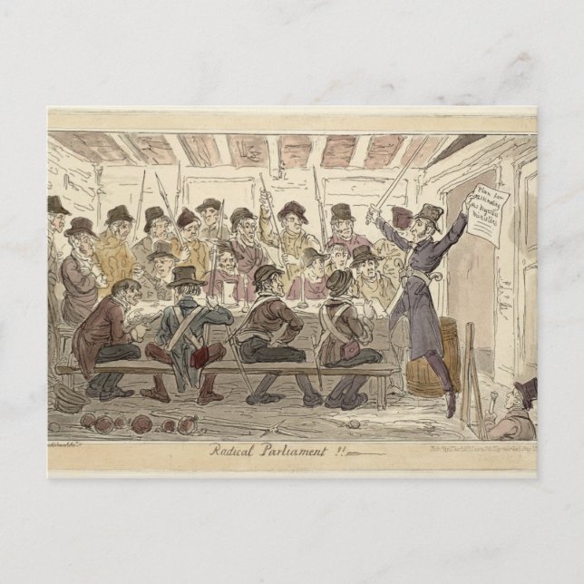 Cartão Postal Parlamento Radical!!" (Frente)