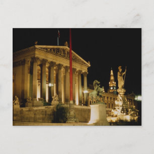 Cartão Postal Parlamento, Viena, Áustria Passo Atual: 12%