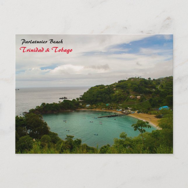 Cartão Postal Parlatuvier Beach (Frente)