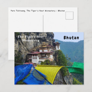 Cartão Postal Paro Taktsang: O Mosteiro do Ninho do Tigre - But