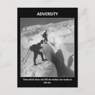 Cartão Postal Parody O que não me Matar me torna mais forte
