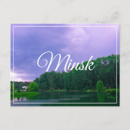 Cartão Postal Parque Botânico do Jardim Botânico de Belarus Mins