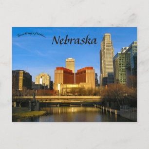 Cartão Postal Parque da cidade em Dawn em Omaha Nebraska