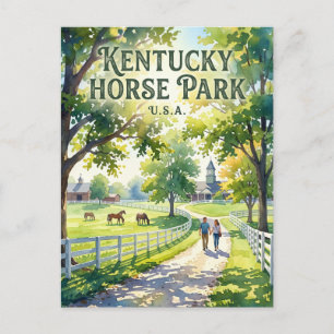 Cartão Postal Parque de Cavalos Kentucky EUA