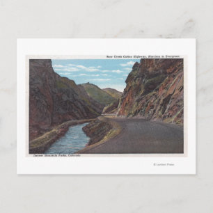 Cartão Postal Parque de Denver Mountain, CO - Urso Creek Canyon