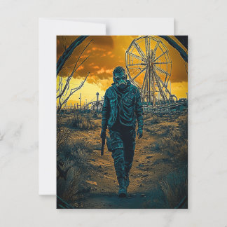 Cartão Postal Parque de diversões