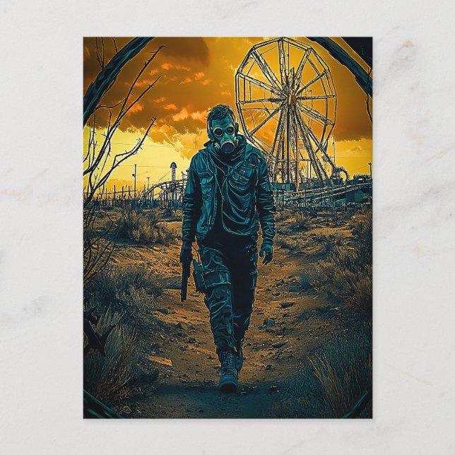 Cartão Postal Parque de diversões (Frente)