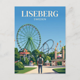 Cartão Postal Parque de Diversões Liseberg Suécia