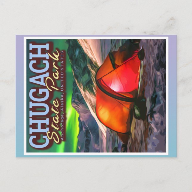 CARTÃO POSTAL PARQUE DE ESTADO DE CHUGACH - ANCORAGE ALASKA (Frente)