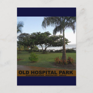 Cartão Postal Parque do Hospital Antigo, Baía de Montego, Jamaic