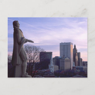 Cartão Postal Parque do Terraço Prospect em Providence, RI