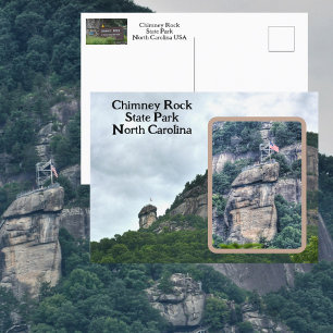 Cartão Postal Parque Estadual Chimney Rock Carolina do Norte Fot