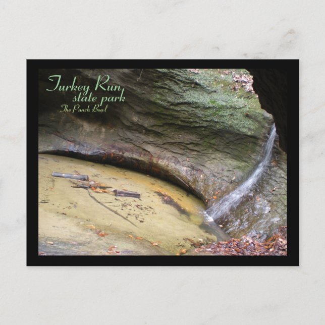 Cartão Postal Parque Estadual da Turquia, Punch Bowl (Frente)