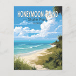 Cartão Postal Parque Estadual das Ilhas Honeymoon, Florida Viage<br><div class="desc">Parque Estadual da Ilha de Honeymoon vetor trabalho de arte design. Parte de uma corda de ilhas de barreira espumante no Golfo do México ao largo da costa oeste da Flórida.</div>
