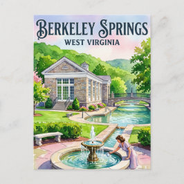 Cartão Postal Parque Estadual de Berkeley Springs EUA