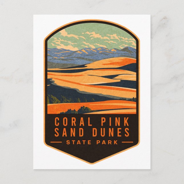 Cartão Postal Parque Estadual de Dunas de Areia Rosa Coral (Frente)